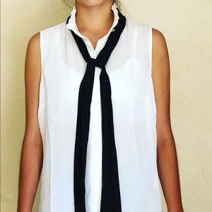 White Blouse with Tie